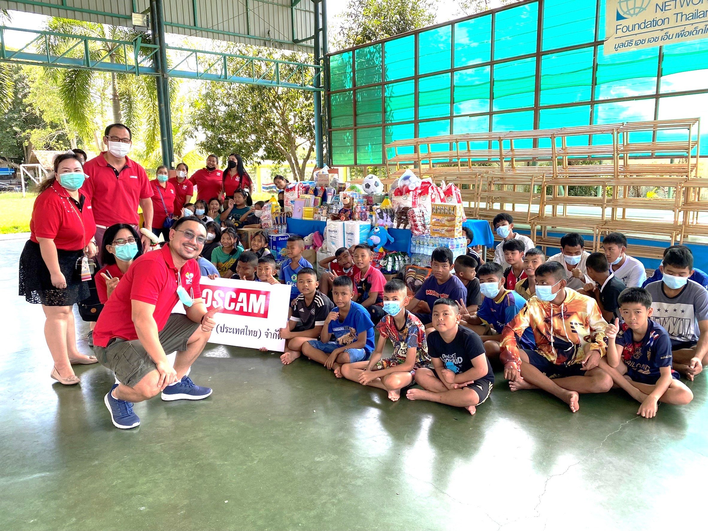 The Loscam Thailand team organised a charity donation to The Child Protection and Development Center (CPDC)