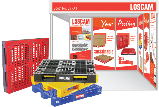 Vietnam Expo showcasing the new Loscam Plastic Pallet