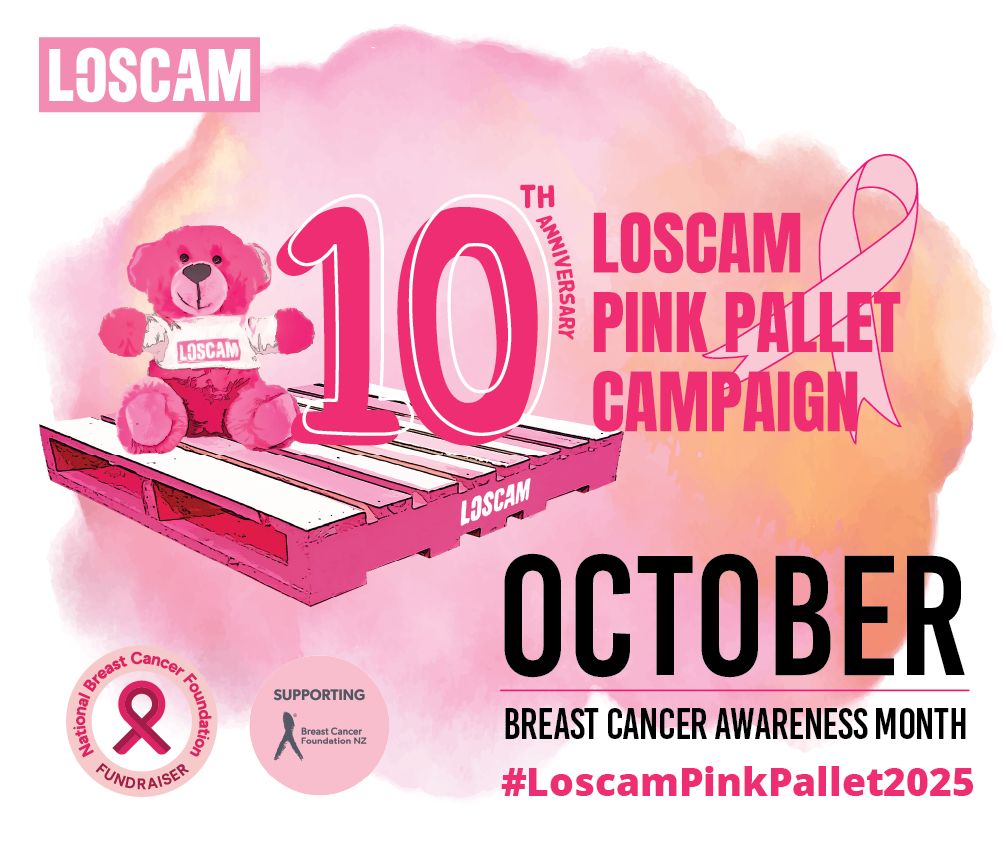 10th Anniversary Loscam Pink Pallet 1
